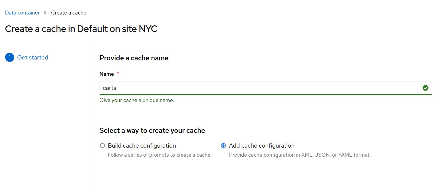 Create Cache