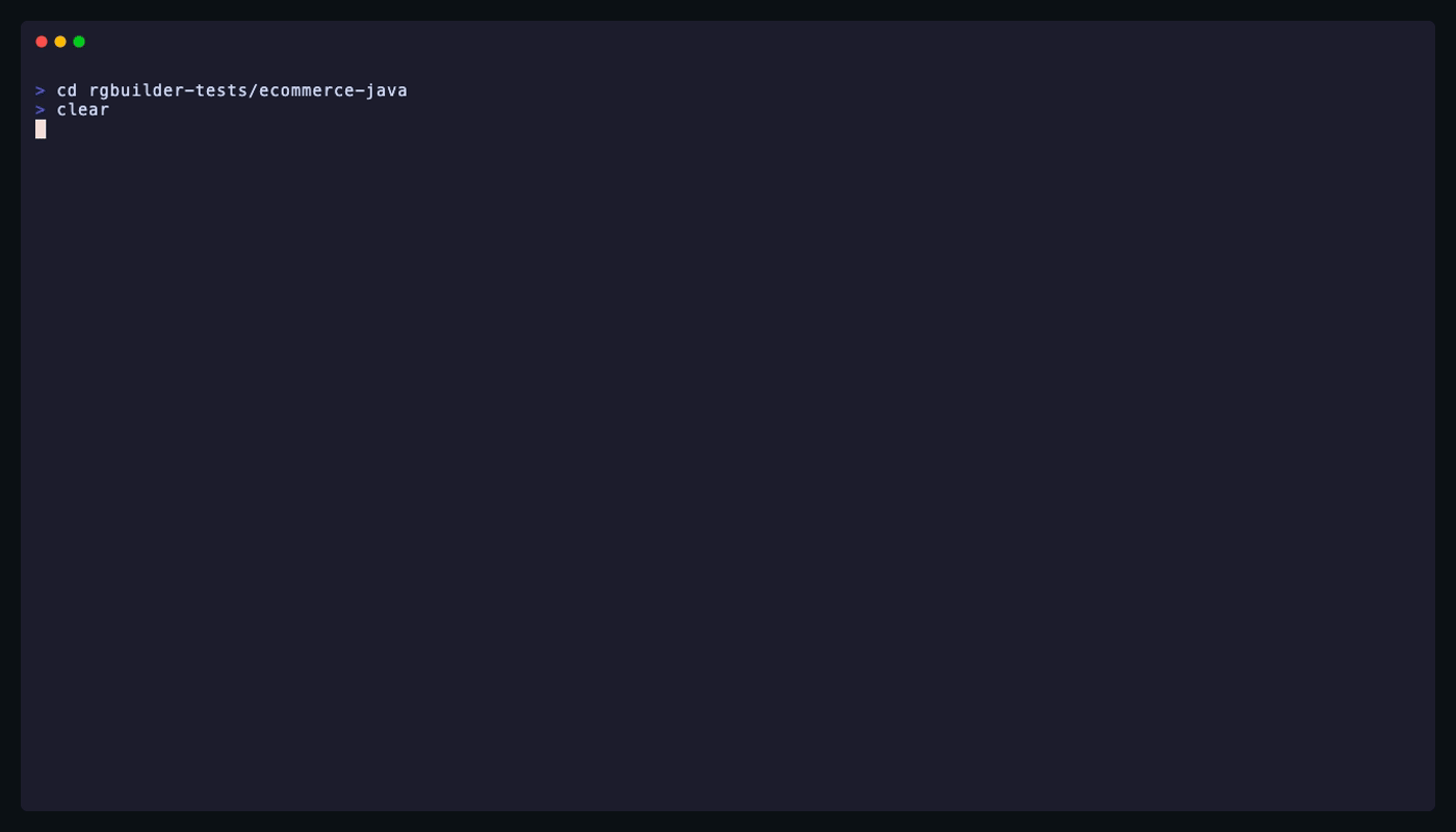 rgBuilder CLI demo: discover, query, blast-radius, and semantic search